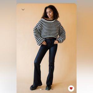 Grey Bandit Roxy Black “pleather” jeans